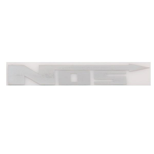 Шильдик металлопластик SW "NOS" Серый 150*20мм (наклейка)