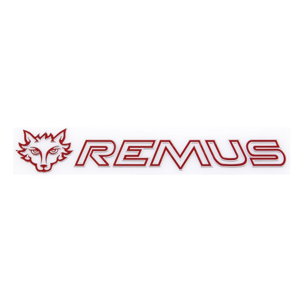 Шильдик металлопластик SW "REMUS" Красный 150*25мм (наклейка)