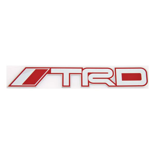 Шильдик металлопластик SW "TRD 2" Красный 140*20мм (наклейка)