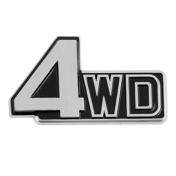 Шильдик металлопластик SW "4WD" Черный 115*165мм (скотч)