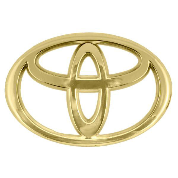 Эмблема золото SW Toyota 85x56мм (скотч)