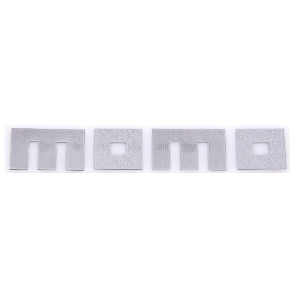 Шильдик металлопластик SW "MOMO" Серый 160*35мм (наклейка)