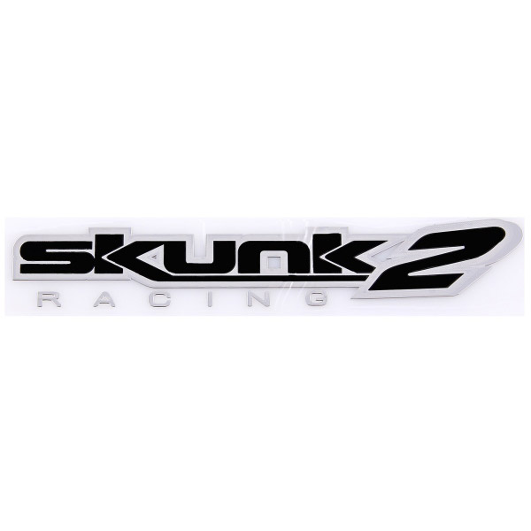 Шильдик металлопластик SW "SKUNK RACING 2" Черный 150*35мм (наклейка)