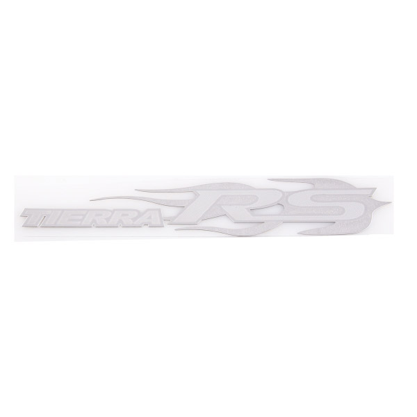 Шильдик металлопластик SW "TIERRA RS" Серый 150*55мм (наклейка)