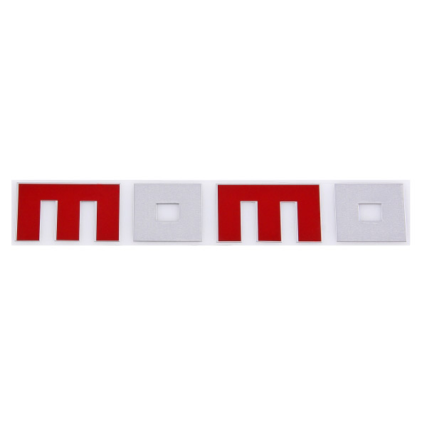 Шильдик металлопластик SW "MOMO" Красный 160*35мм (наклейка)