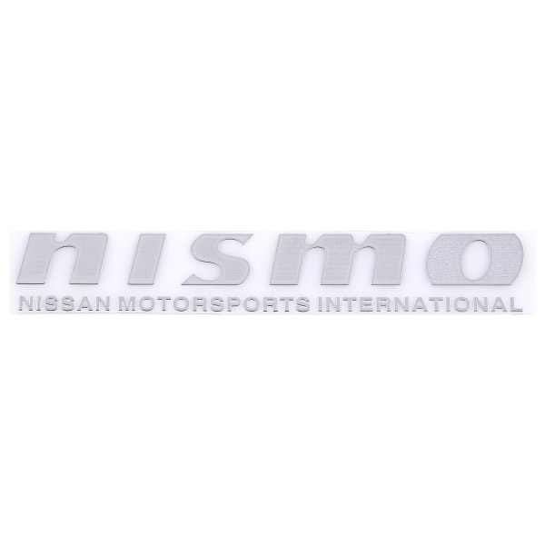 Шильдик металлопластик SW "NISMO" Серый 150*25мм (наклейка)