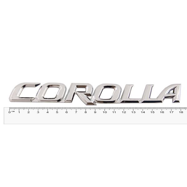 Шильдик металлопластик SW "COROLLA" 175*25мм (скотч)