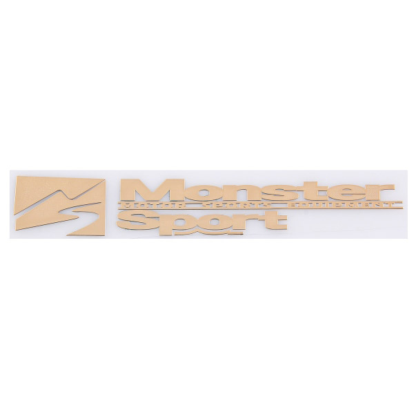 Шильдик металлопластик SW "MONSTER SPORT" Желтый 150*25мм (наклейка)