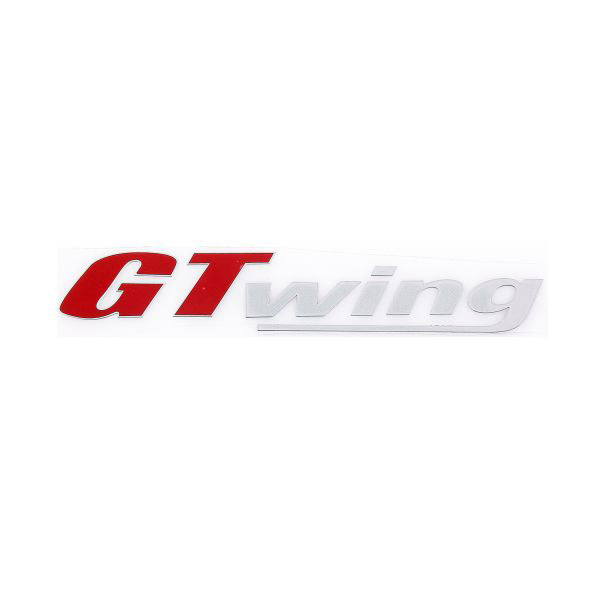 Шильдик металлопластик SW "GT WING" Красный 140*25мм (наклейка)