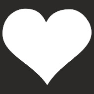 Наклейка БЛИКЕР термо плоттер  Сердце светоотр (50х50) цвет серебро (упак 1шт) SKYWAY