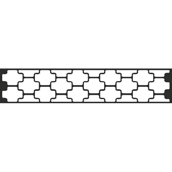 Наклейка БЛИКЕР термо плоттер Узор №6 светоотр (50х250) цвет серебро (упак 1шт) SKYWAY