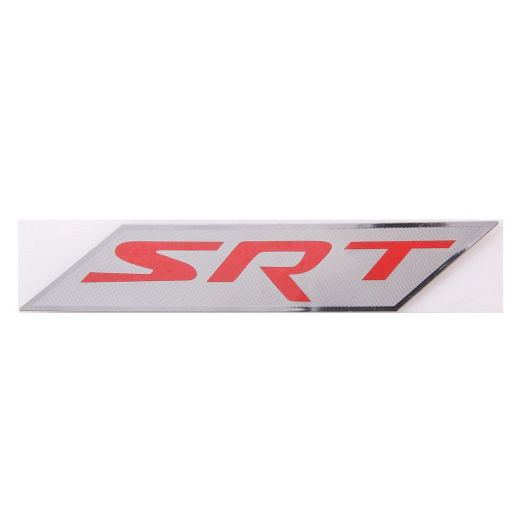 Шильдик металлопластик SW "SRT" Красный 140*25мм (наклейка)
