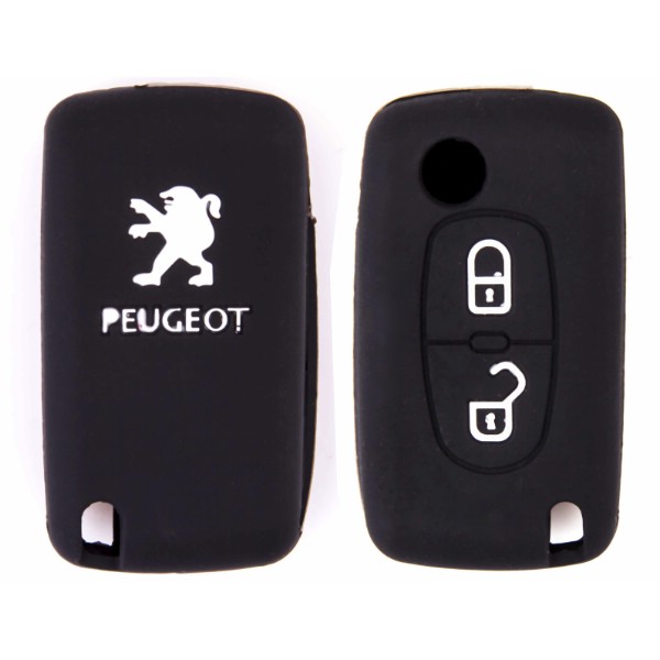 Чехол на ключ автомобильный SW силиконовый PEUGEOT(307/408 2 кнопки)