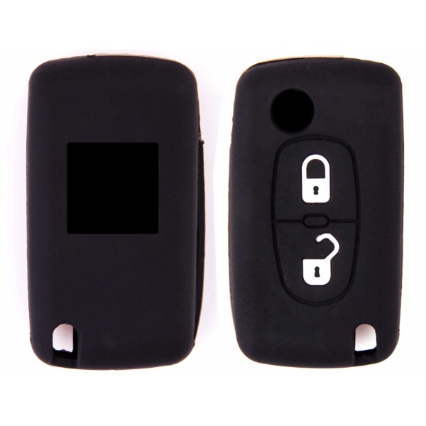 Чехол на ключ автомобильный SKYWAY силиконовый для PEUGEOT(307/408 2 кнопки)
