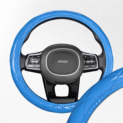 Оплетка SKYWAY Luxury-5 M Синяя с синей прострочкой полиэстер