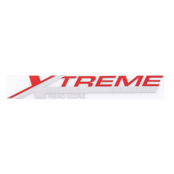 Шильдик металлопластик SW "X-TREME CLUTCH" Красный 150*25мм (наклейка)