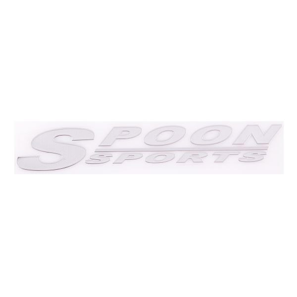 Шильдик металлопластик SW "SPOON SPORTS" Серый 150*25мм (наклейка)