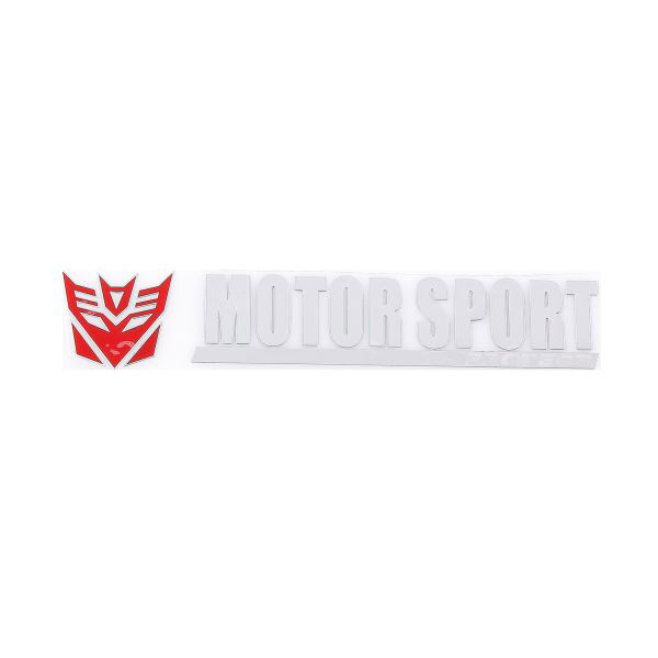 Шильдик металлопластик SW "MOTORSPORT PROTECT" Красный 150*25мм (наклейка)