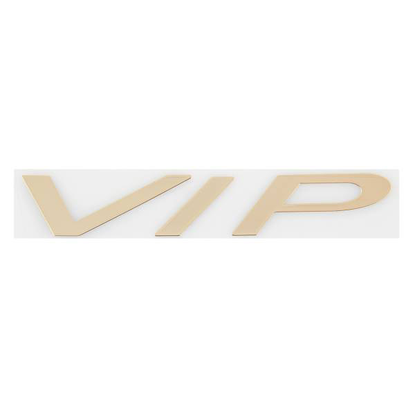 Шильдик металлопластик SW "VIP" Желтый 140*30мм (наклейка)