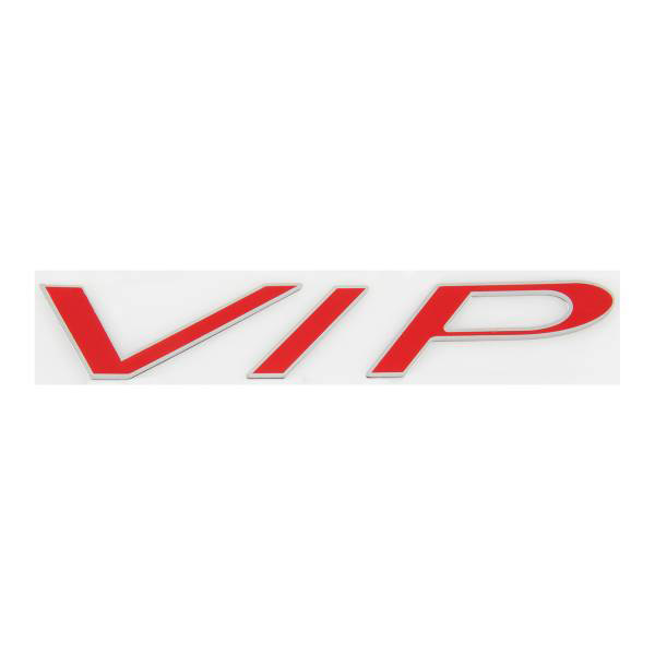 Шильдик металлопластик SW "VIP" Красный 140*30мм (наклейка)