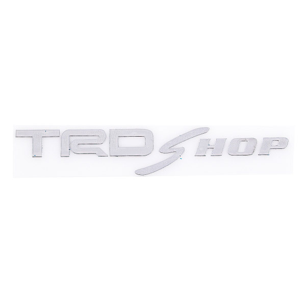 Шильдик металлопластик SW "TRD SHOP" Серый 150*20мм (наклейка)