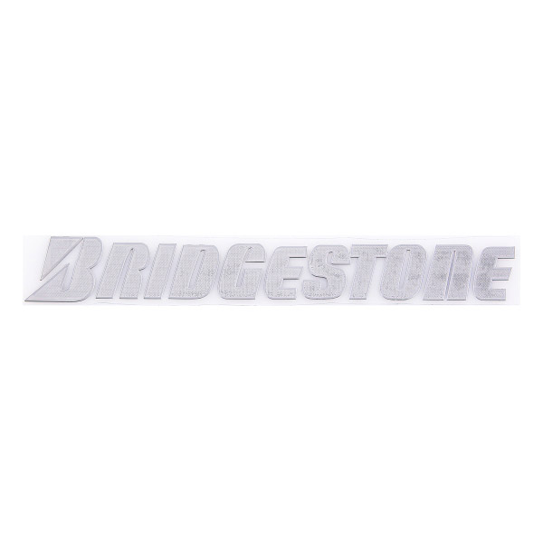 Шильдик металлопластик SW "BRIDGESTONE" Серый 145*15мм (наклейка)
