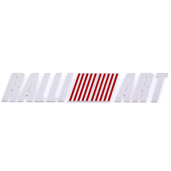 Шильдик металлопластик SW "RALLI ART" Красный 140*20мм (наклейка)