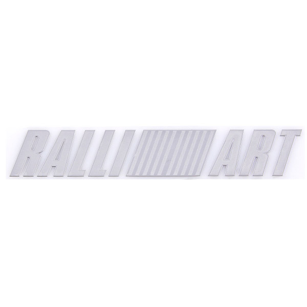 Шильдик металлопластик SW "RALLI ART" Серый 140*20мм (наклейка)