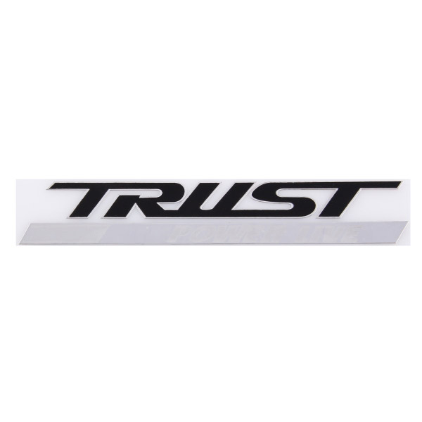 Шильдик металлопластик SW "TRUST Power Live" Черный 150*25мм (наклейка)
