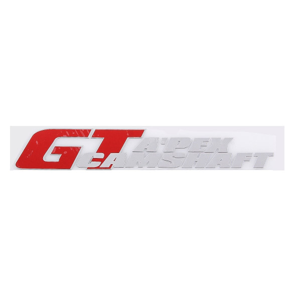 Шильдик металлопластик SW "GT A'PEX" Красный 140*25мм (наклейка)