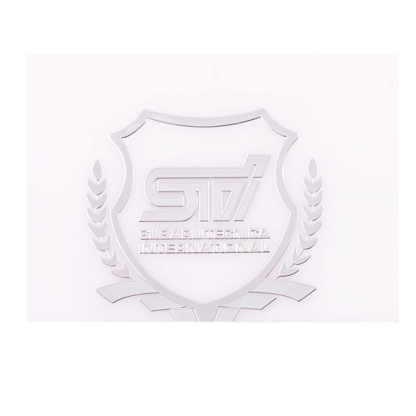 Шильдик металлопластик SW "STI" 50*55мм (наклейка)