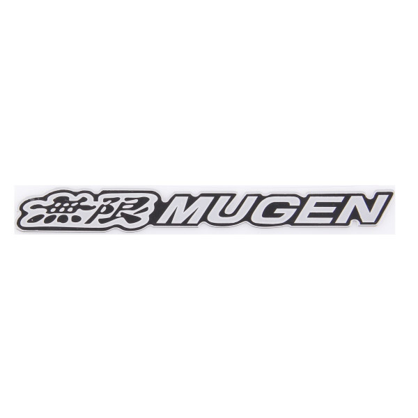 Шильдик металлопластик SW "MUGEN 2" Черный 140*15мм (наклейка)