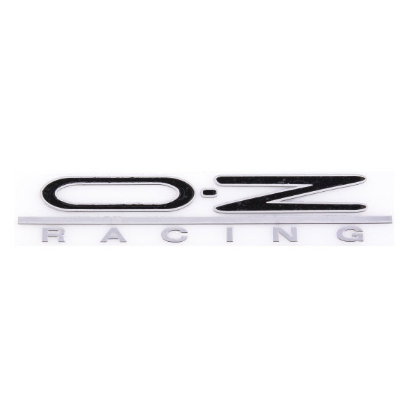 Шильдик металлопластик SW "OZ RACING" Черный 150*20мм (наклейка)