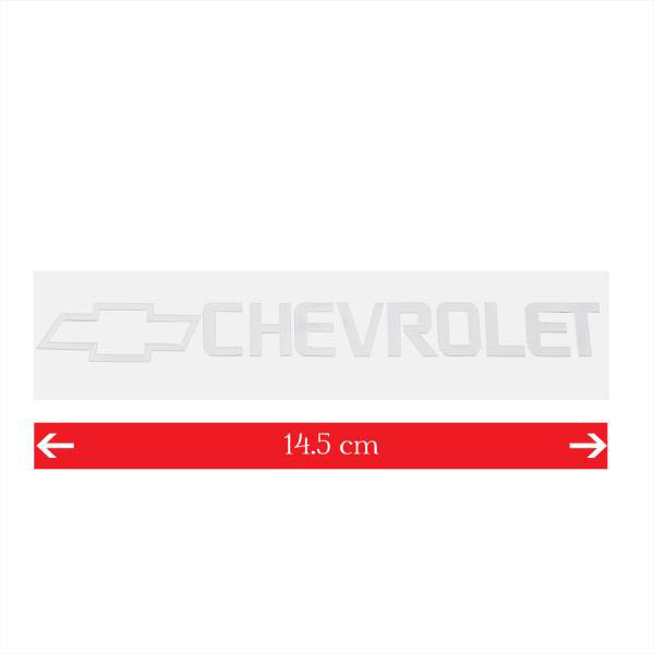 Шильдик металлопластик SW "CHEVROLET" 150*20мм (наклейка)