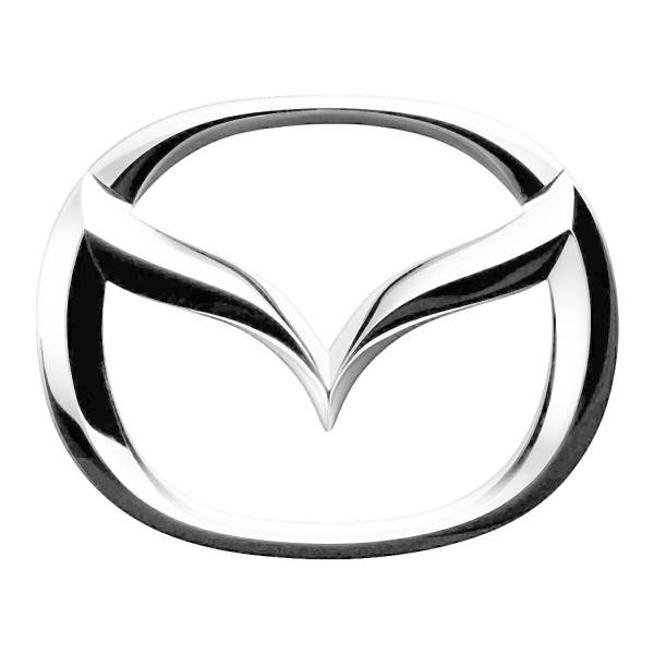 Эмблема хром SW Mazda средняя 106x84мм (скотч/крепеж)
