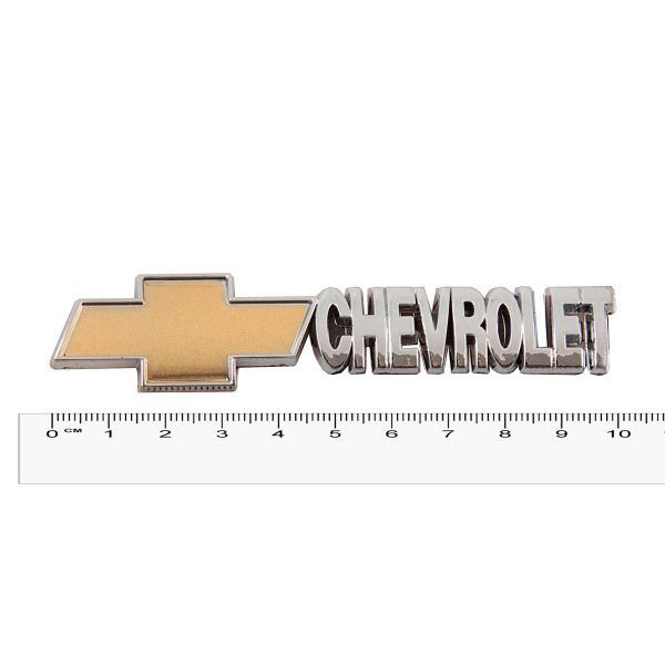Шильдик металлопластик SW "CHEVROLET" + эмблема 95*20мм (скотч)