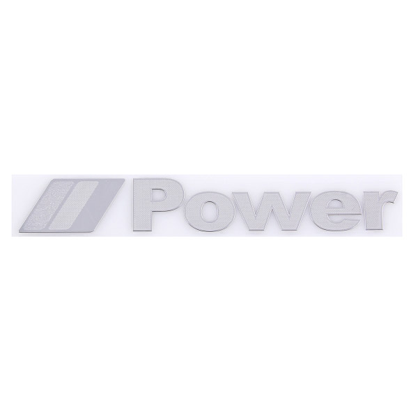 Шильдик металлопластик SW "POWER" Серый 160*30мм (наклейка)