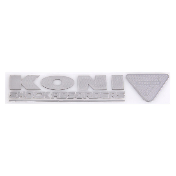 Шильдик металлопластик SW "KONI" Серый 140*25мм (наклейка)