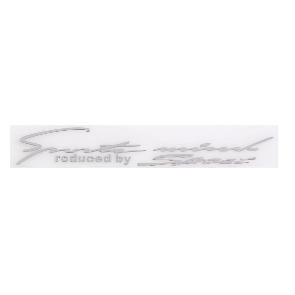 Шильдик металлопластик SW "SPORTS MIND" Серый 150*20мм (наклейка)