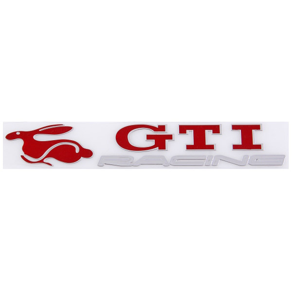 Шильдик металлопластик SW "GTI RACING" Красный 140*20мм (наклейка)