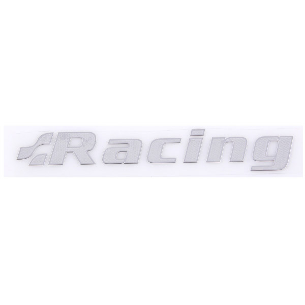 Шильдик металлопластик SW "RACING" Серый 145*20мм (наклейка)
