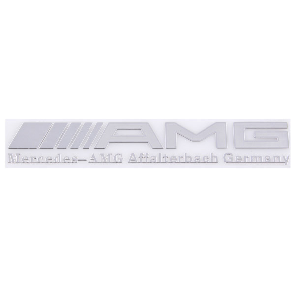 Шильдик металлопластик SW "AMG" Серый 150*25мм (наклейка)