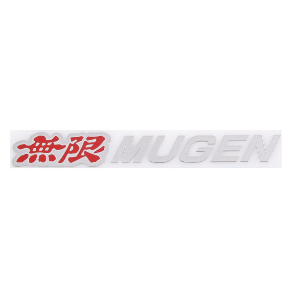 Шильдик металлопластик SW "MUGEN 1" Красный 135*15мм (наклейка)