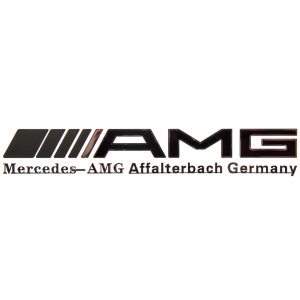 Шильдик металлопластик SW "AMG" Черный 150*25мм (наклейка)