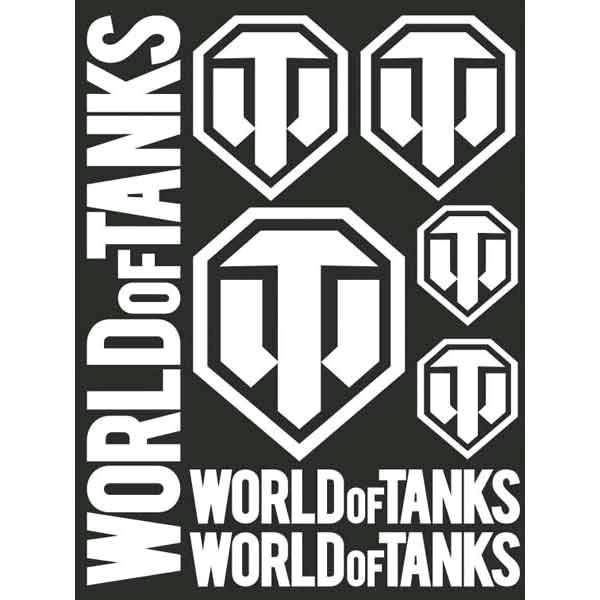 Наклейка БЛИКЕР термо плоттер World of tanks (150х250) цвет серебро (упак 1шт) SKYWAY