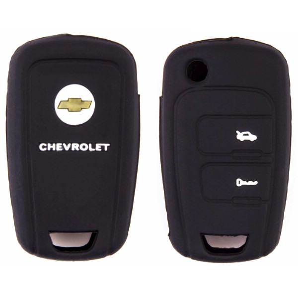 Чехол на ключ автомобильный SW силиконовый CHEVROLET (2 кнопки)