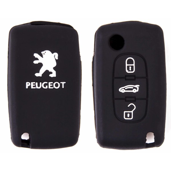 Чехол на ключ автомобильный SW силиконовый PEUGEOT(307/408 /407/607)3 кнопки