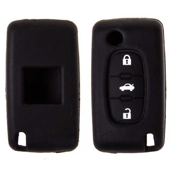 Чехол на ключ автомобильный SKYWAY силиконовый для PEUGEOT(307/408 /407/607)3 кнопки