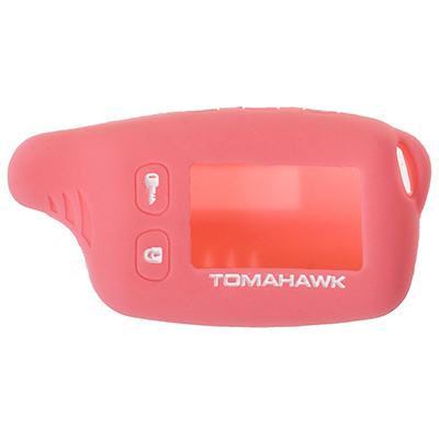 Чехол на сигнализацию TOMAHAWK TW9010,9020,9030 силиконовый SW Розовый
