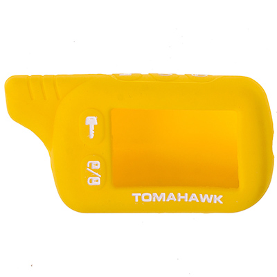 Чехол на сигнализацию TOMAHAWK TZ9010,9020,9030 силиконовый SW Желтый